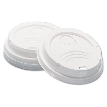 Dixie® Sip-through Dome Hot Drink Lids, Fits 10 Oz Cups, White, 100-pack, 10 Packs-carton freeshipping - TVN Wholesale